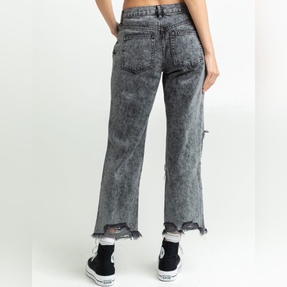NWT Free People Maggie Mid-Rise Straight Jeans - Picture 4 of 7